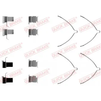 Kit d'accessoires, plaquette de frein à disque QUICK BRAKE 109-1261