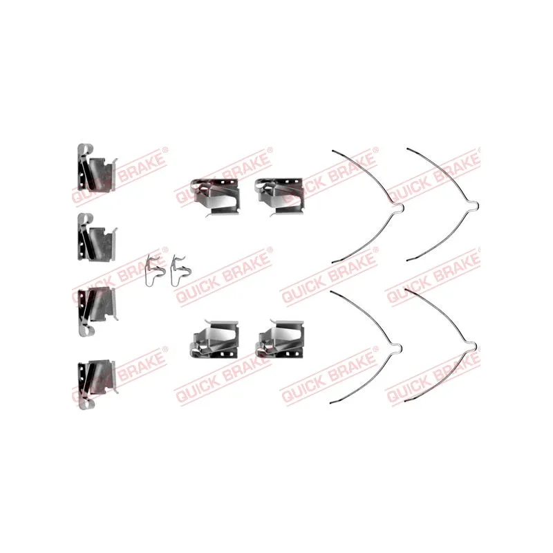 Kit d'accessoires, plaquette de frein à disque QUICK BRAKE 109-1268