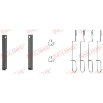 Kit d'accessoires, plaquette de frein à disque QUICK BRAKE 109-1280