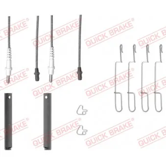 Kit d'accessoires, plaquette de frein à disque QUICK BRAKE 109-1280X