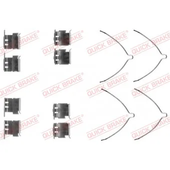 Kit d'accessoires, plaquette de frein à disque QUICK BRAKE 109-1289