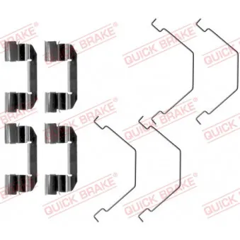 Kit d'accessoires, plaquette de frein à disque QUICK BRAKE 109-1292