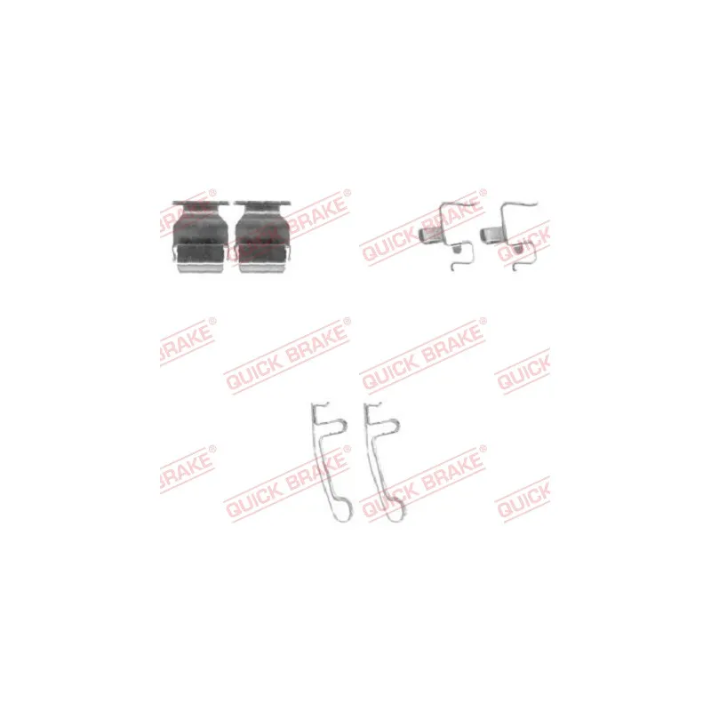 Kit d'accessoires, plaquette de frein à disque QUICK BRAKE 109-1604