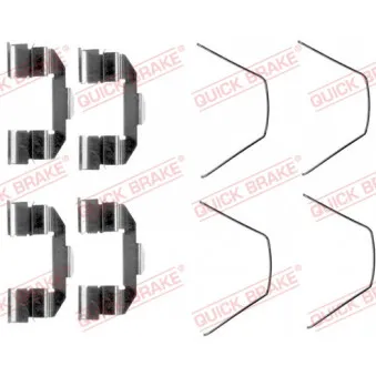 Kit d'accessoires, plaquette de frein à disque QUICK BRAKE