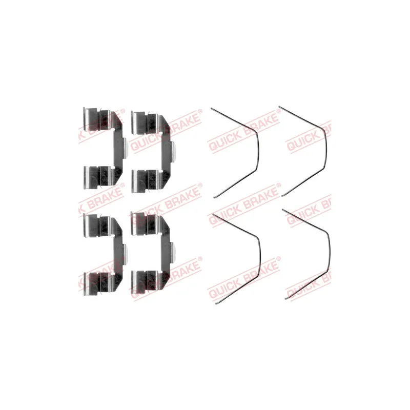 Kit d'accessoires, plaquette de frein à disque QUICK BRAKE 109-1607