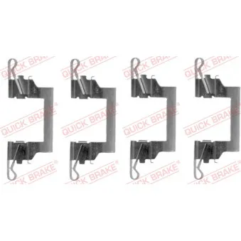 Kit d'accessoires, plaquette de frein à disque QUICK BRAKE 109-1614
