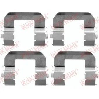 Kit d'accessoires, plaquette de frein à disque QUICK BRAKE 109-1617