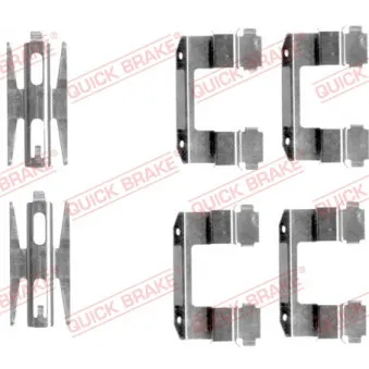 Kit d'accessoires, plaquette de frein à disque QUICK BRAKE 109-1618