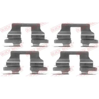 Kit d'accessoires, plaquette de frein à disque QUICK BRAKE 109-1619