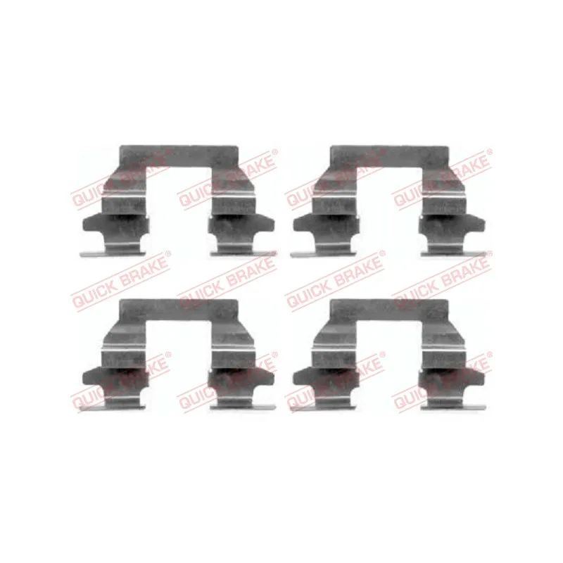 Kit d'accessoires, plaquette de frein à disque QUICK BRAKE 109-1625