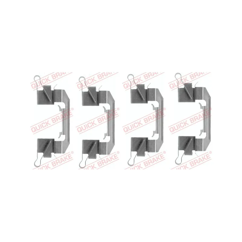 Kit d'accessoires, plaquette de frein à disque QUICK BRAKE 109-1626