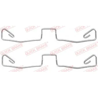 Kit d'accessoires, plaquette de frein à disque QUICK BRAKE 109-1633