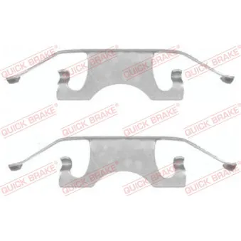 Kit d'accessoires, plaquette de frein à disque QUICK BRAKE 109-1640