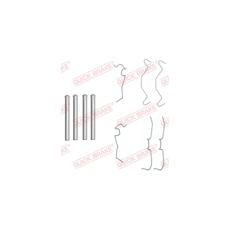 Kit d'accessoires, plaquette de frein à disque QUICK BRAKE 109-1650