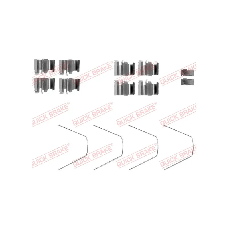 Kit d'accessoires, plaquette de frein à disque QUICK BRAKE 109-1651