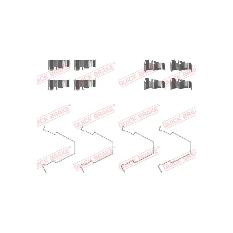 Kit d'accessoires, plaquette de frein à disque QUICK BRAKE 109-1652