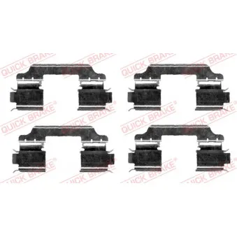 Kit d'accessoires, plaquette de frein à disque QUICK BRAKE 109-1654