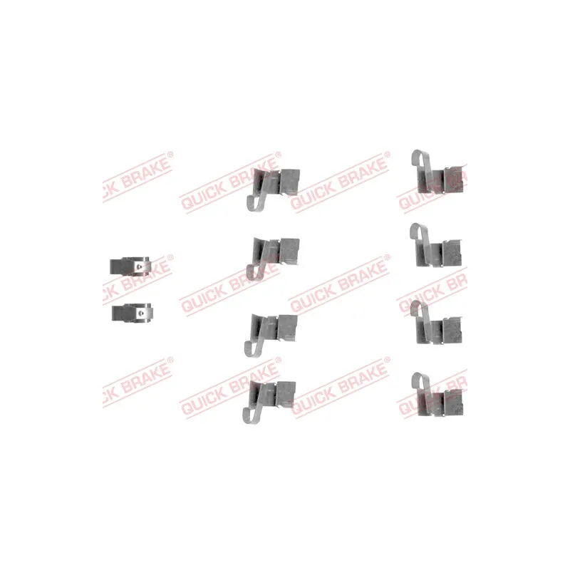 Kit d'accessoires, plaquette de frein à disque QUICK BRAKE 109-1671