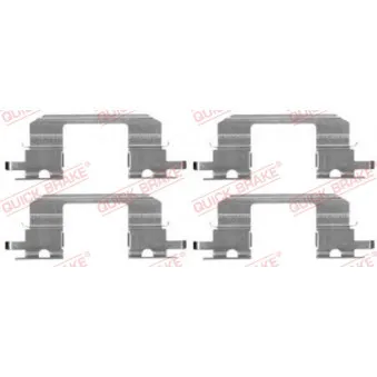 Kit d'accessoires, plaquette de frein à disque QUICK BRAKE 109-1672