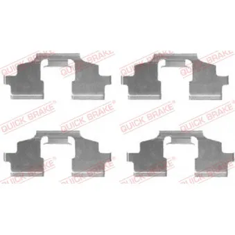 Kit d'accessoires, plaquette de frein à disque QUICK BRAKE 109-1675