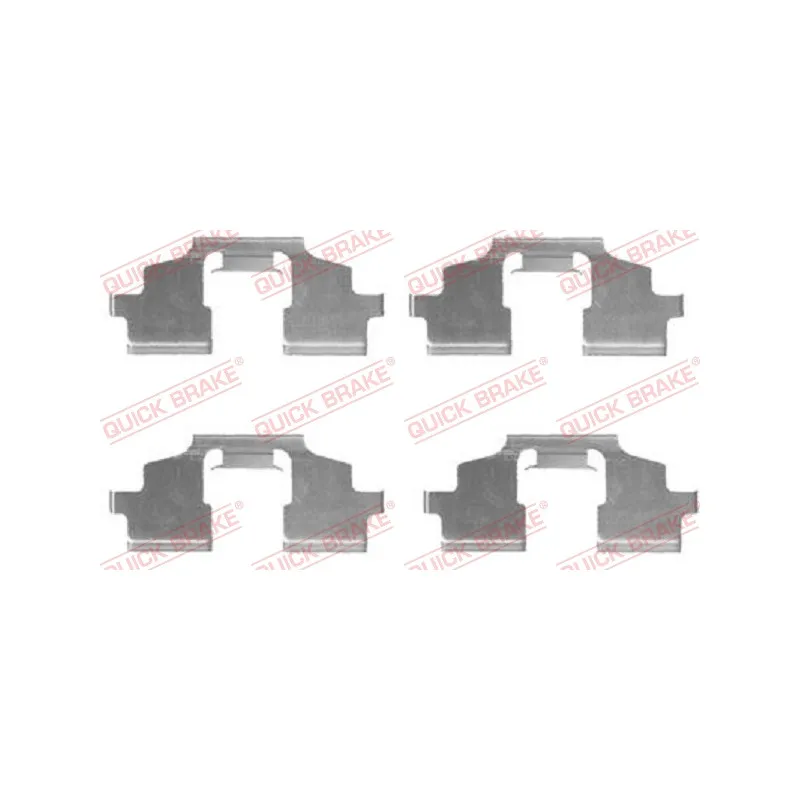Kit d'accessoires, plaquette de frein à disque QUICK BRAKE 109-1675