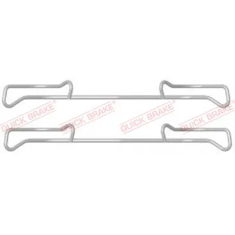 Kit d'accessoires, plaquette de frein à disque QUICK BRAKE 109-1678