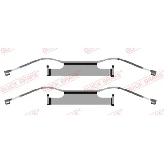 Kit d'accessoires, plaquette de frein à disque QUICK BRAKE 109-1680