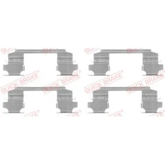Kit d'accessoires, plaquette de frein à disque QUICK BRAKE