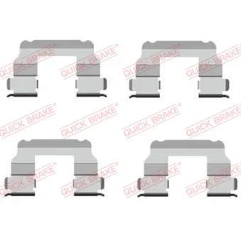 Kit d'accessoires, plaquette de frein à disque QUICK BRAKE