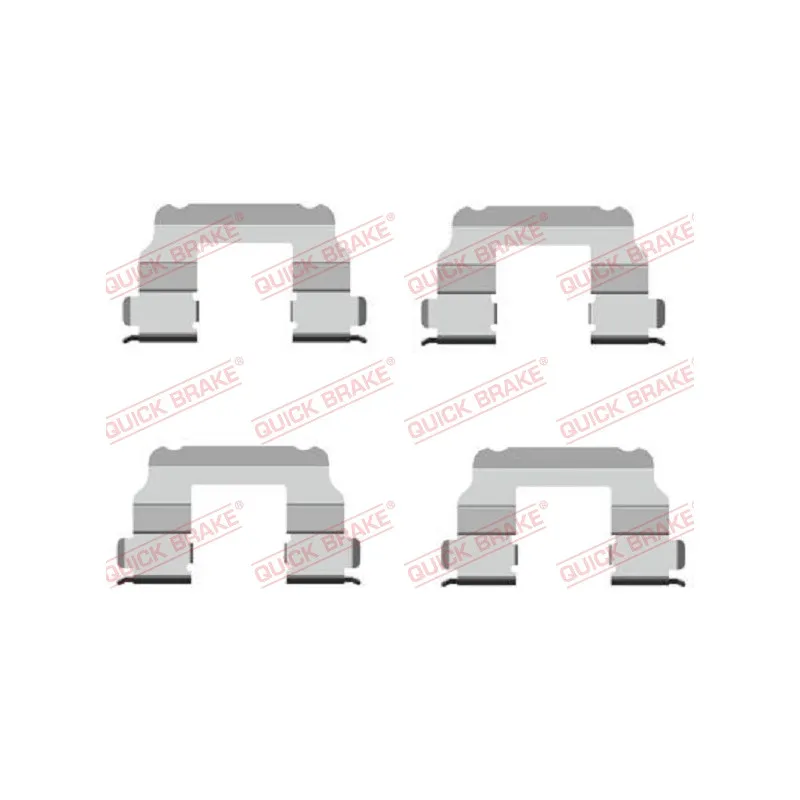 Kit d'accessoires, plaquette de frein à disque QUICK BRAKE 109-1689