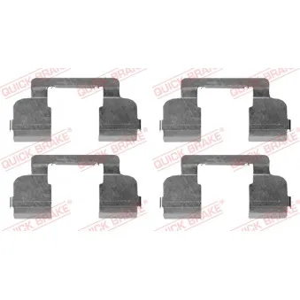 Kit d'accessoires, plaquette de frein à disque QUICK BRAKE 109-1698