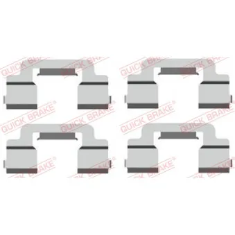 Kit d'accessoires, plaquette de frein à disque QUICK BRAKE