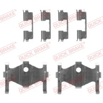 Kit d'accessoires, plaquette de frein à disque QUICK BRAKE 109-1710