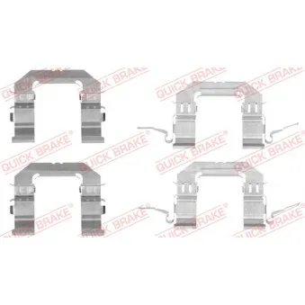 Kit d'accessoires, plaquette de frein à disque QUICK BRAKE 109-1722