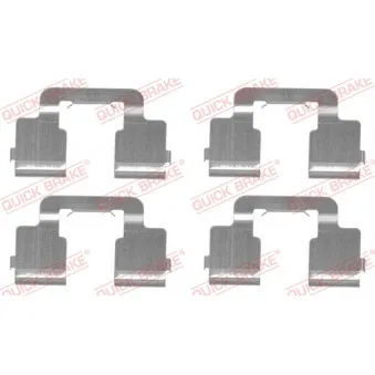 Kit d'accessoires, plaquette de frein à disque QUICK BRAKE 109-1733