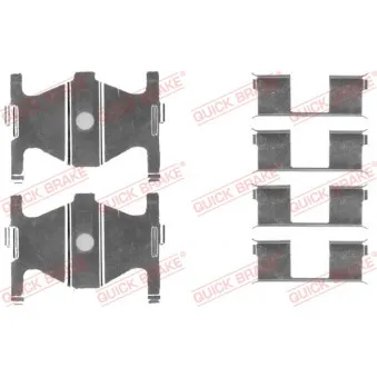 Kit d'accessoires, plaquette de frein à disque QUICK BRAKE 109-1754