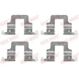 Kit d'accessoires, plaquette de frein à disque QUICK BRAKE 109-1766