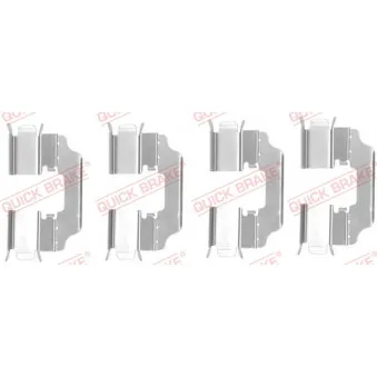 Kit d'accessoires, plaquette de frein à disque QUICK BRAKE 109-1770