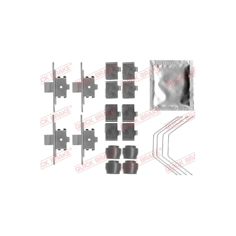 Kit d'accessoires, plaquette de frein à disque QUICK BRAKE 109-1791