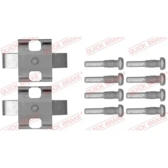Kit d'accessoires, plaquette de frein à disque QUICK BRAKE 109-1802