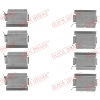 Kit d'accessoires, plaquette de frein à disque QUICK BRAKE 109-1820