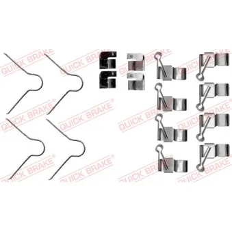 Kit d'accessoires, plaquette de frein à disque QUICK BRAKE 109-1895
