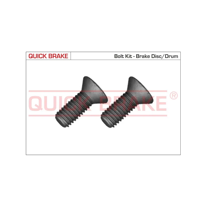 Vis, disque de frein QUICK BRAKE 11676K