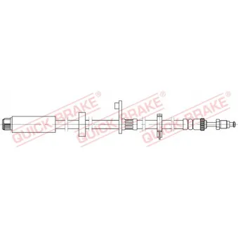 Flexible de frein QUICK BRAKE 32.824