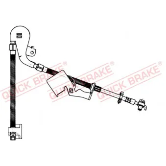 Flexible de frein QUICK BRAKE 50.704X