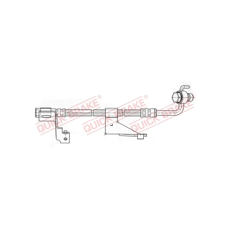 Flexible de frein QUICK BRAKE 58.914X
