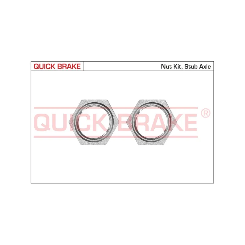 Écrou, bout d'essieu QUICK BRAKE 9802K