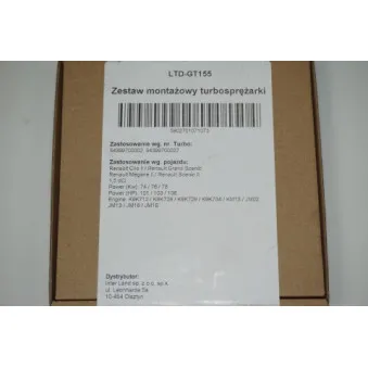 Kit de montage, turbo LTD LTD-GT155