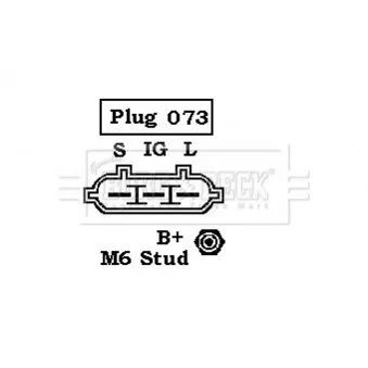 Alternateur BORG & BECK BBA2458