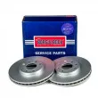 Jeu de 2 disques de frein avant BORG & BECK BBD4073 - Visuel 2